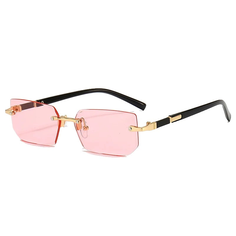 Variant image for Lunettes de Soleil Rectangulaires Sans Bordure, Protection UV400, Design Léger et Moderne – Idéal pour Homme et Femme-3