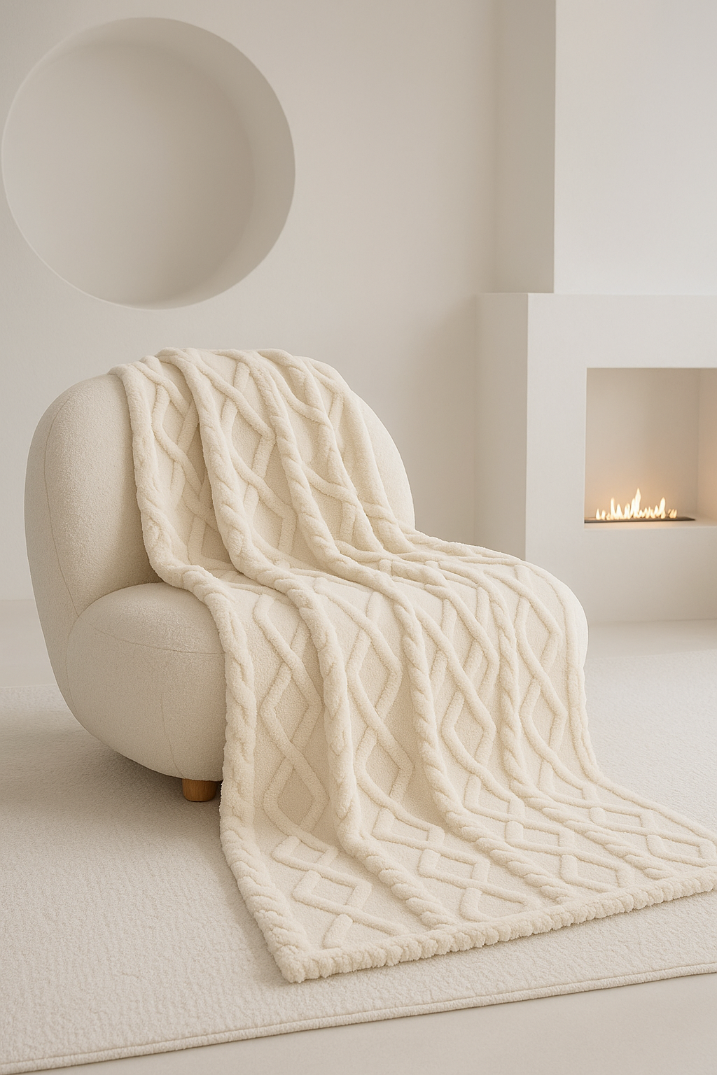 Ultra-Light Coral Fleece Blanket – Softness and Warmth for Sofa and Bed, Ideal for Travel and Indoor Use