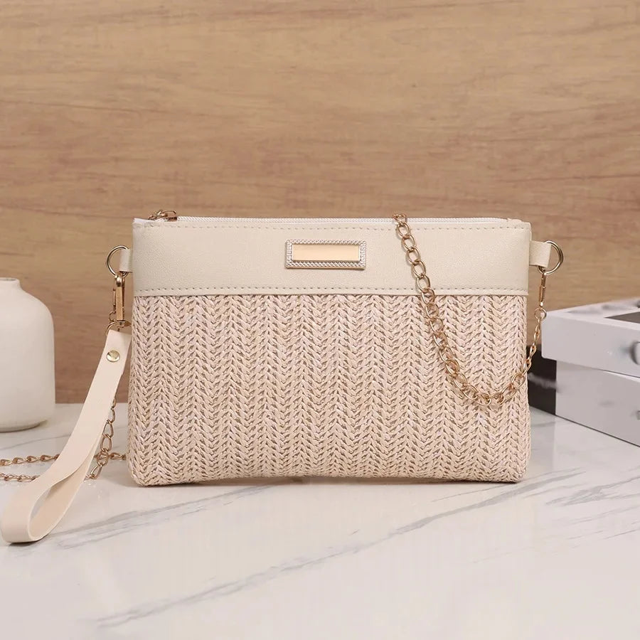 Sac à main femme Beige Taille Unique Polyester Compact Minimaliste 6