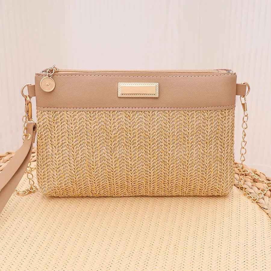 Sac à main femme Beige Taille Unique Polyester Compact Minimaliste 7