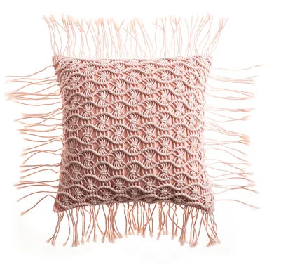 Variant image for Housse de Coussin en Macramé Artisanale 40x40 cm en Coton - Design Bohème Élégant pour Intérieur et Extérieur-22