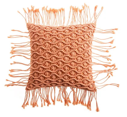 Variant image for Housse de Coussin en Macramé Artisanale 40x40 cm en Coton - Design Bohème Élégant pour Intérieur et Extérieur-16