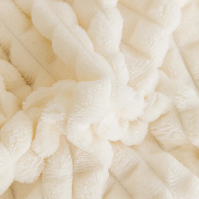 Soft Polar Blanket in Rectangular Polyester, Anti-Dust Mite, Modern and Lightweight - Ideal for Comfort and Warmth