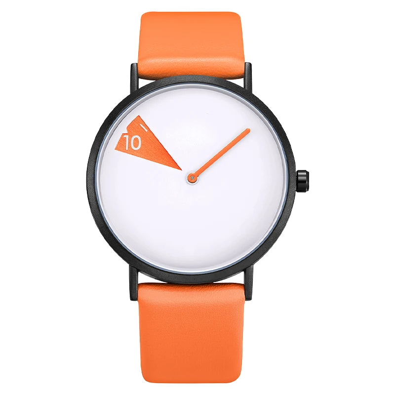 Montre Femme Créative en Cuir Jaune - Élégante et Durable pour Toutes Occasions 9