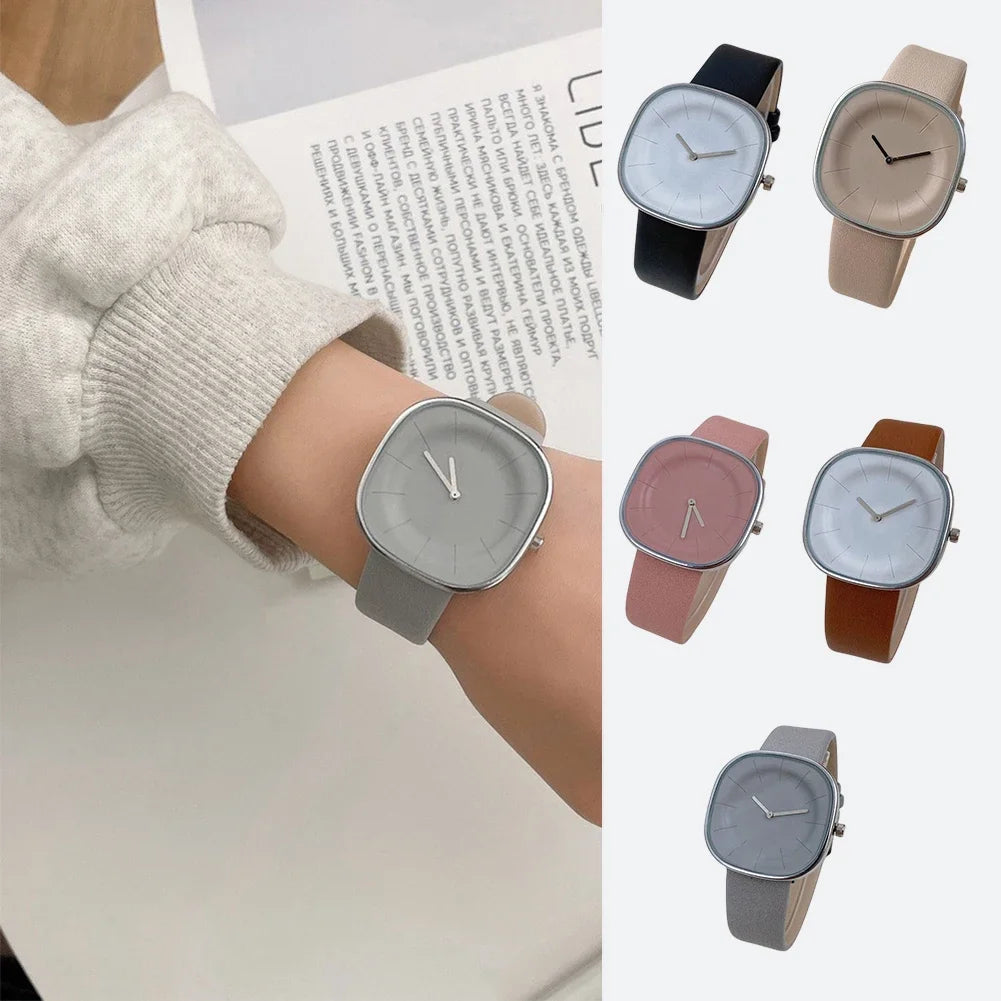 Montre Femme Élégante en Cuir - Design Unique et Confortable Quartz 0