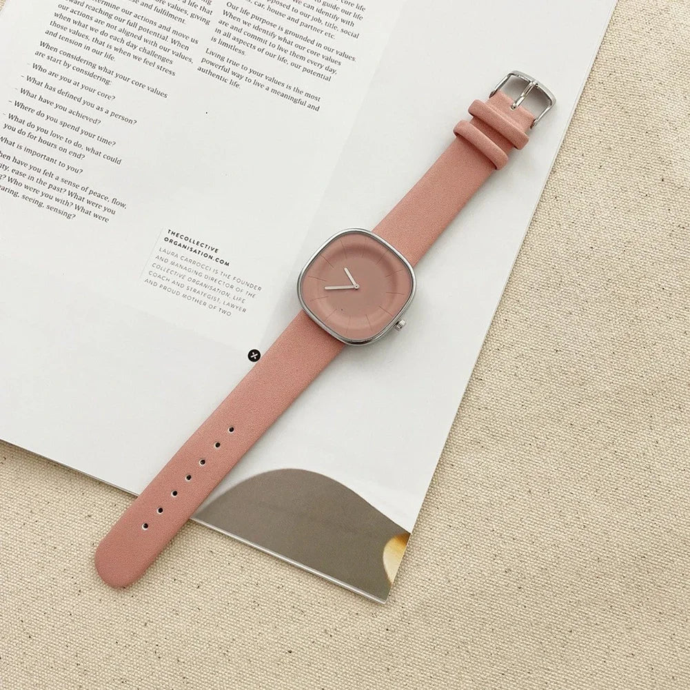 Montre Femme Élégante en Cuir - Design Unique et Confortable Quartz 2