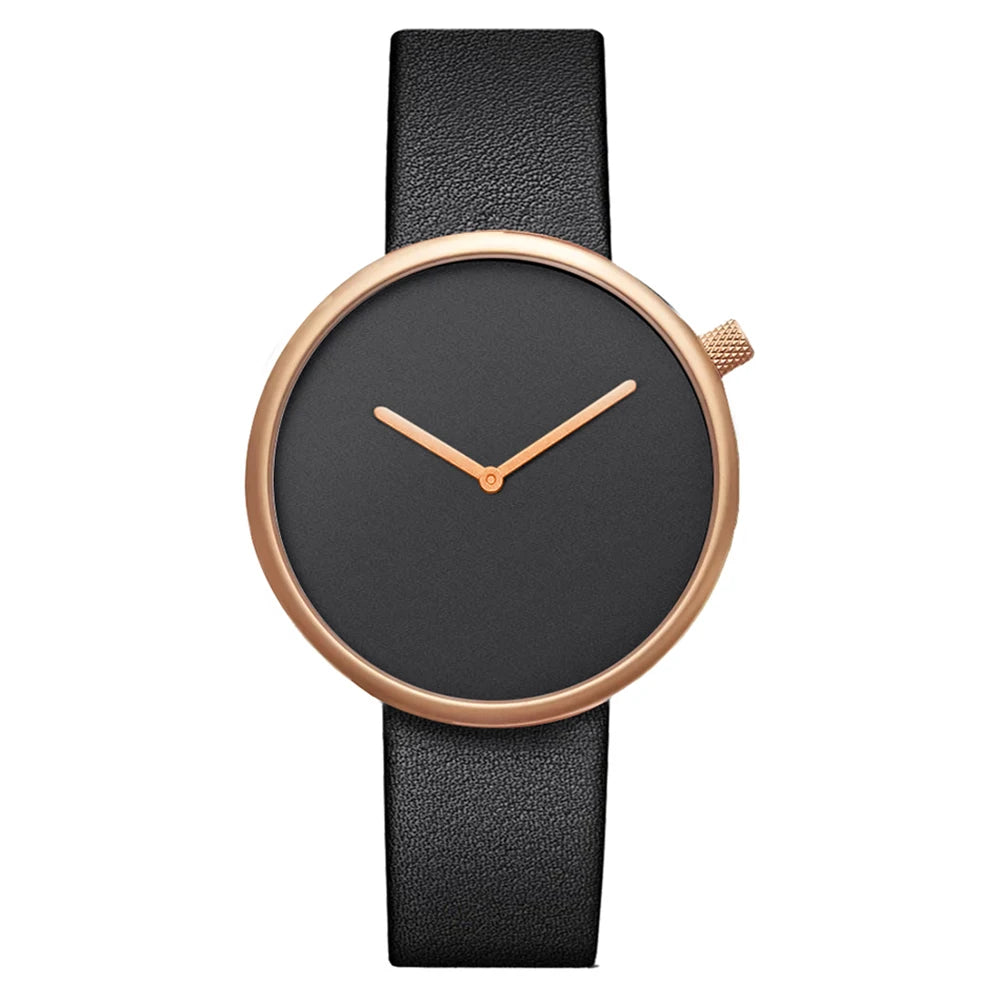 Montre Femme Minimaliste en Cuir - Élégante et Précise, Disque Petit, Style Raffiné 11