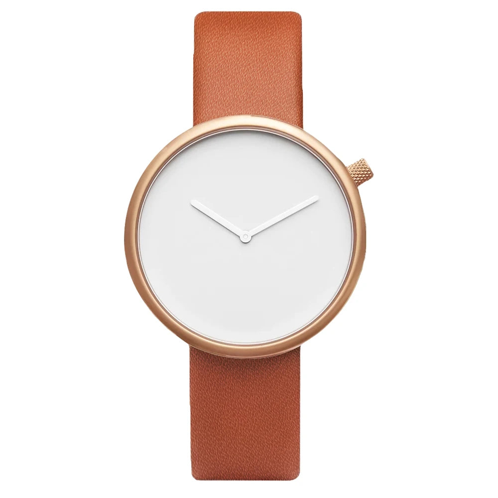 Montre Femme Minimaliste en Cuir - Élégante et Précise, Disque Petit, Style Raffiné 7