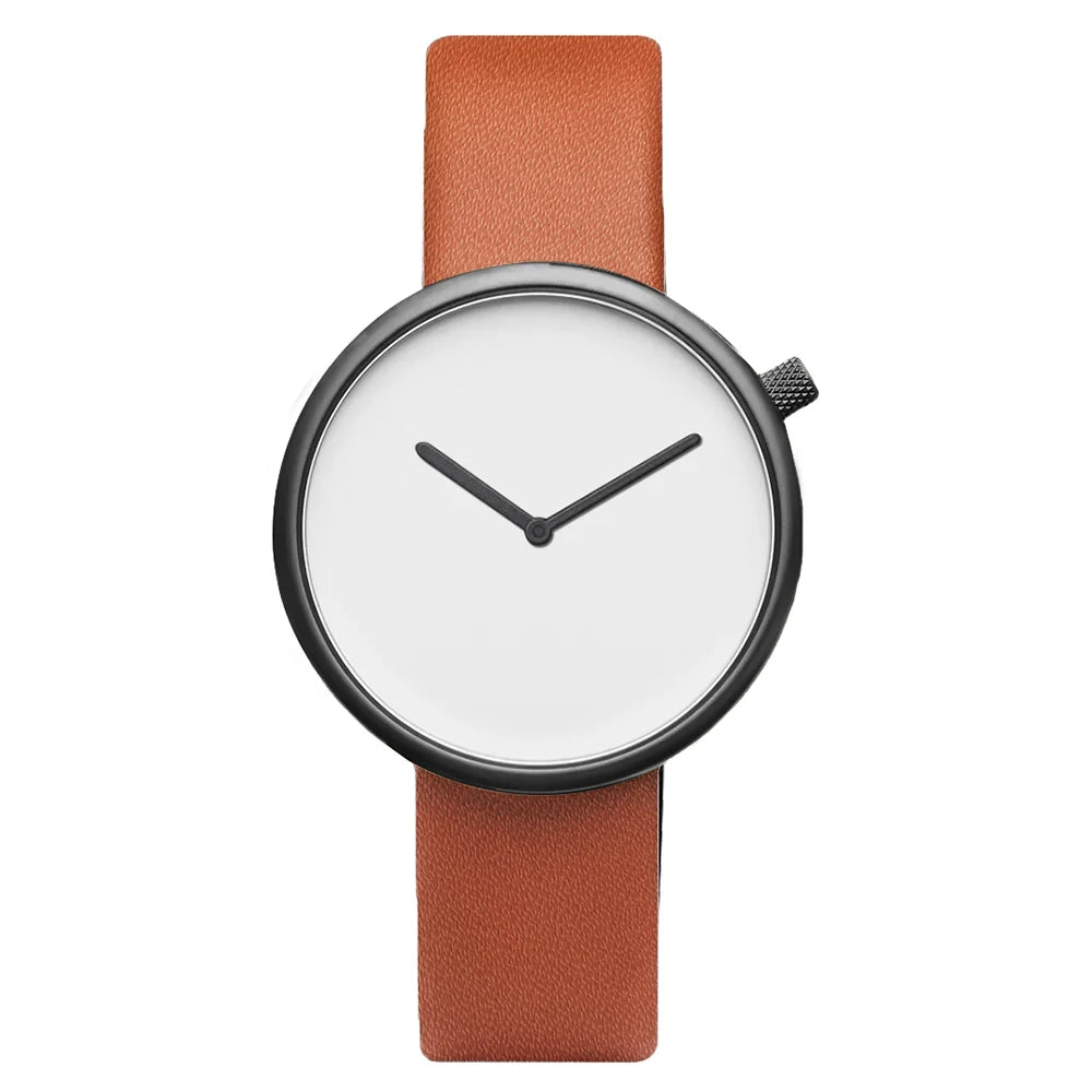Montre Femme Minimaliste en Cuir - Élégante et Précise, Disque Petit, Style Raffiné 9
