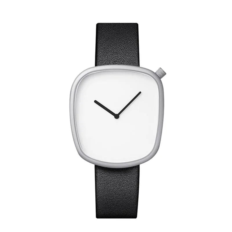 Montre Homme Minimaliste Ultra Fine en Cuir Noir - Élégance Intemporelle 7