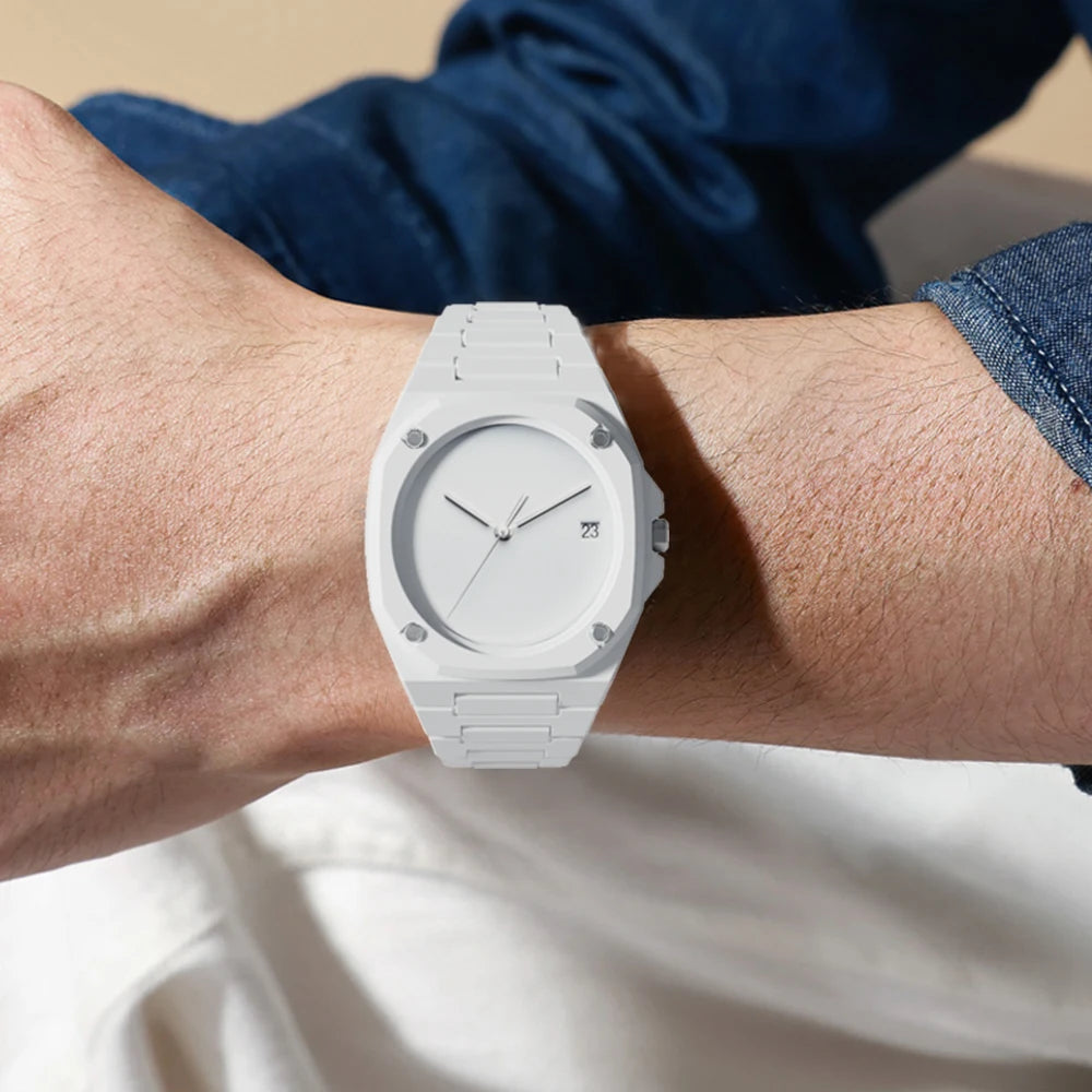 Montre Minimaliste Homme avec Effet 3D et Résistance à l'Eau 3ATM – Design Élégant et Léger 4