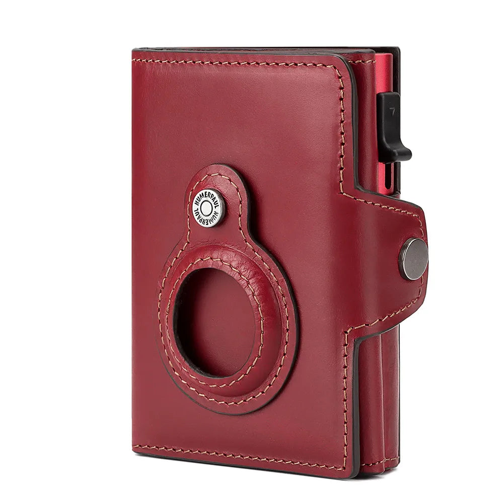 Portefeuille Homme Cuir de Vachette avec Protection RFID et Support Apple AirTag 14