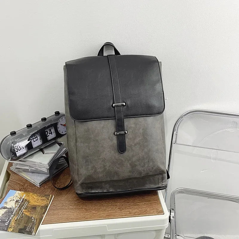 Sac à Dos Homme Grande Capacité en Polyester Résistant à l'Eau – Design Moderne et Couleur Contrastée