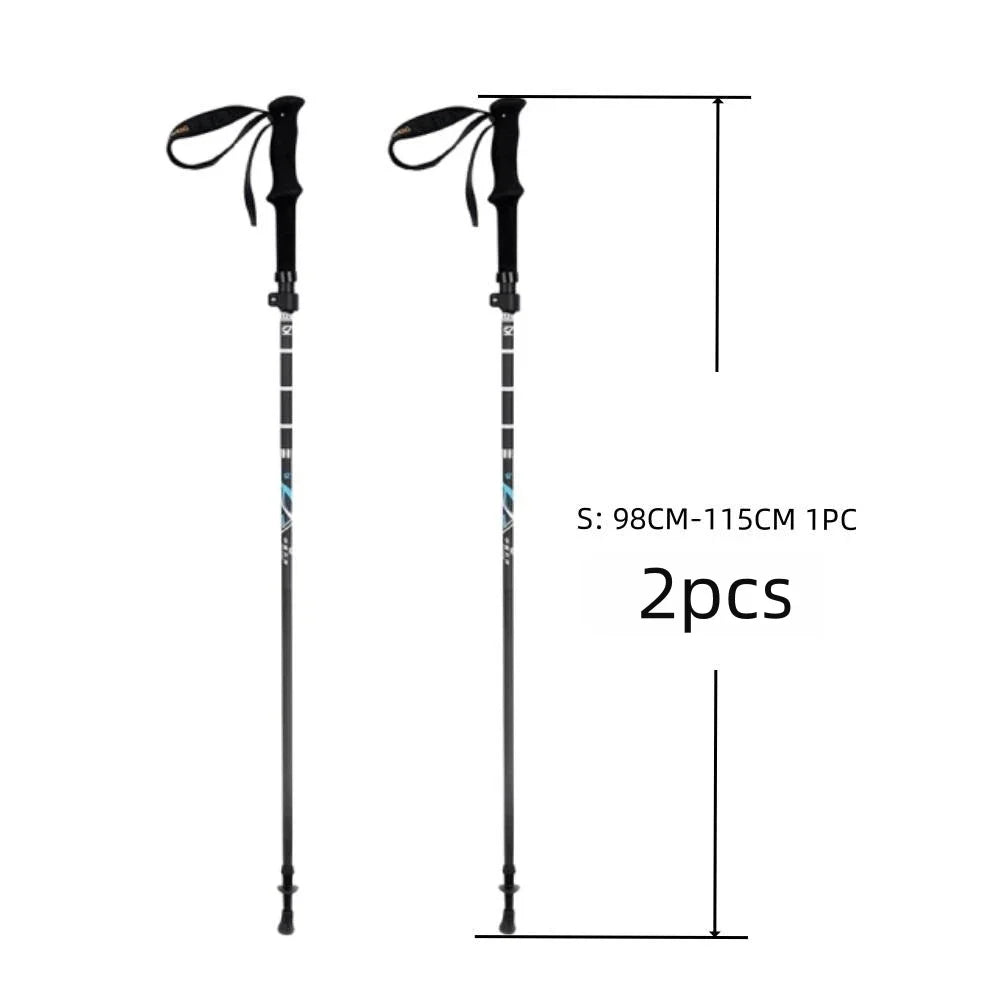 Variant image for Bâtons de Randonnée Pliables en Fibre de Carbone Ultra Légers – Amortissement Anti-Choc pour Randonneurs-2