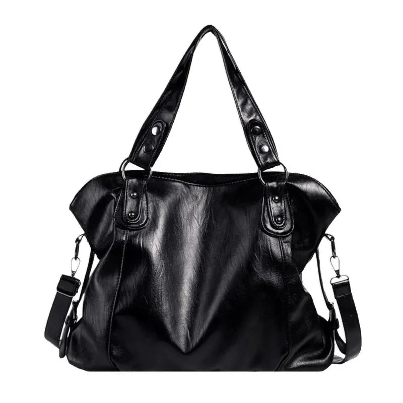 Sac À Main Femme Cuir PU Souple - Sac Bandoulière Tendance Multi-Compartiments 4