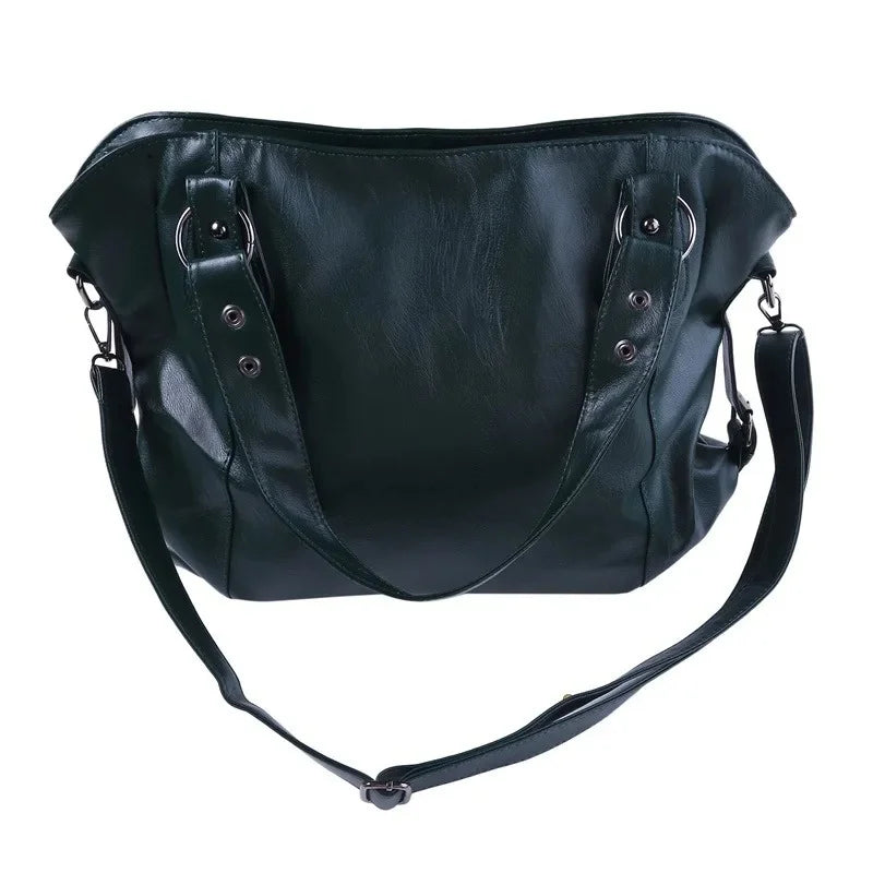 Sac À Main Femme Cuir PU Souple - Sac Bandoulière Tendance Multi-Compartiments 6