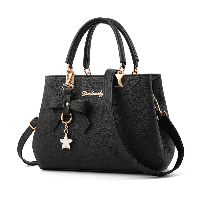 Sac À Main Femme Élégant Avec Pendentif Floral - Sac Bandoulière Polyvalent 10