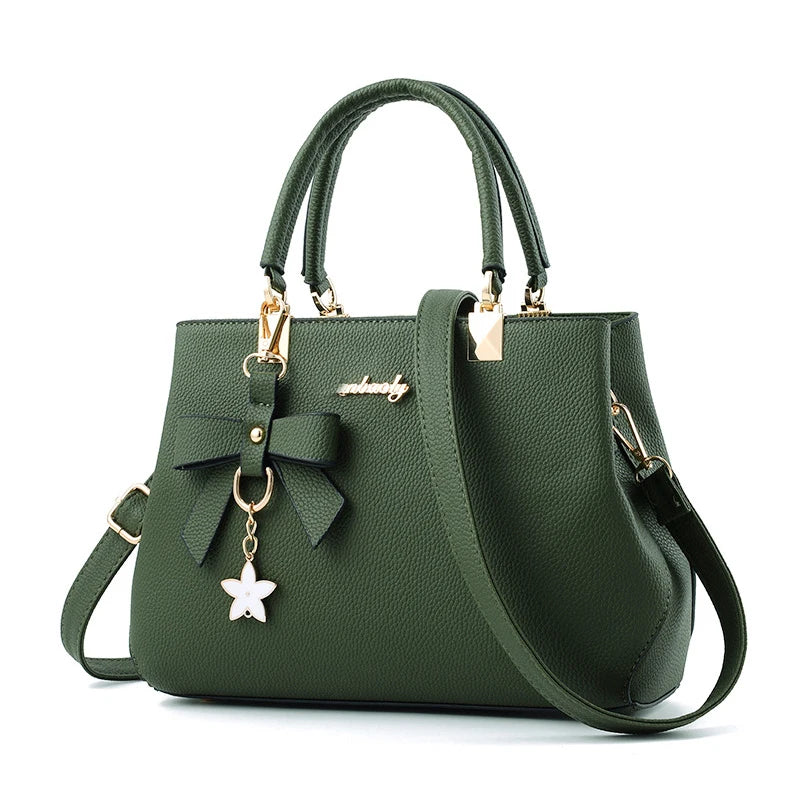Sac À Main Femme Élégant Avec Pendentif Floral - Sac Bandoulière Polyvalent 2