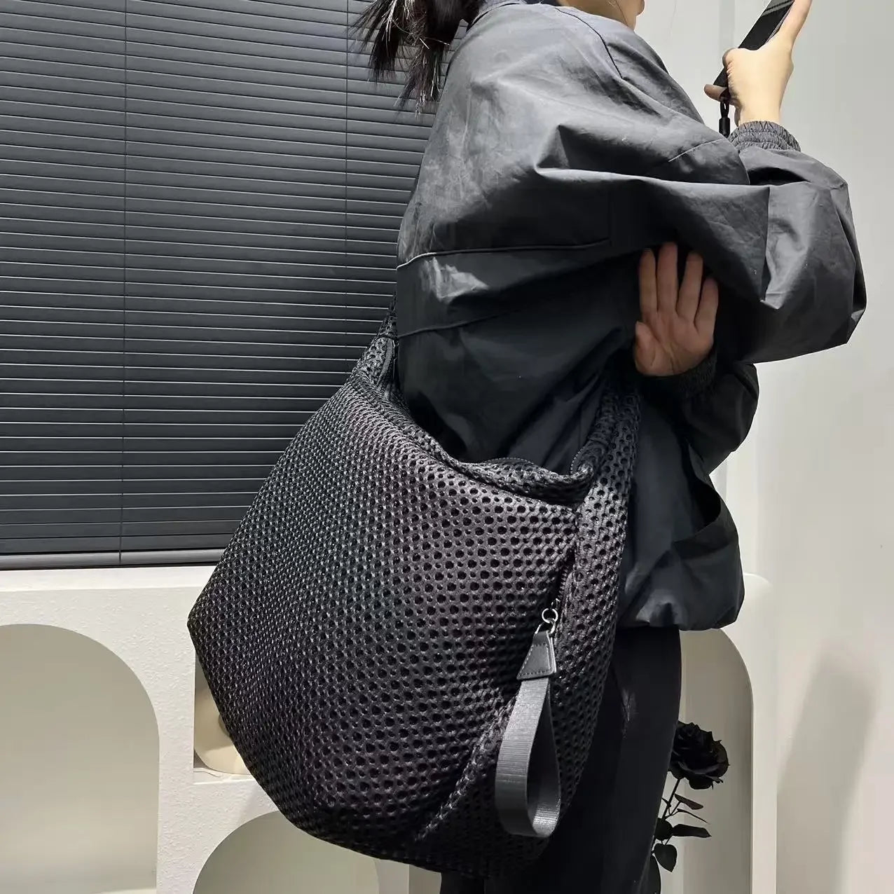 Sac Bandoulière Femme Nylon Léger - Grande Capacité, Design Tendance 1