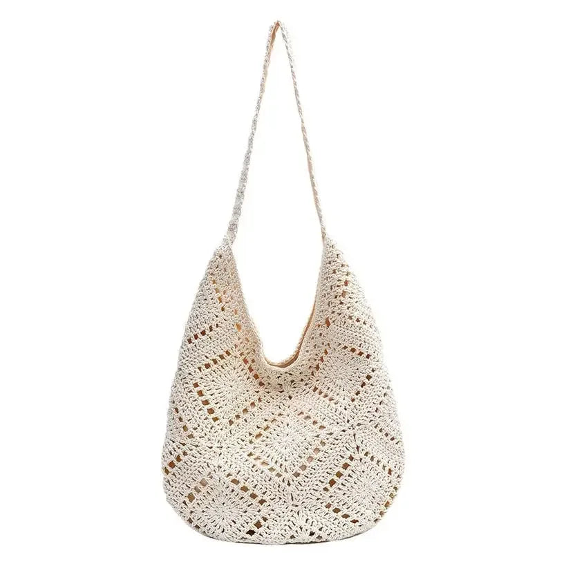 Sac Bandoulière Femme en Coton Tissé - Design Tendance et Grande Capacité 4
