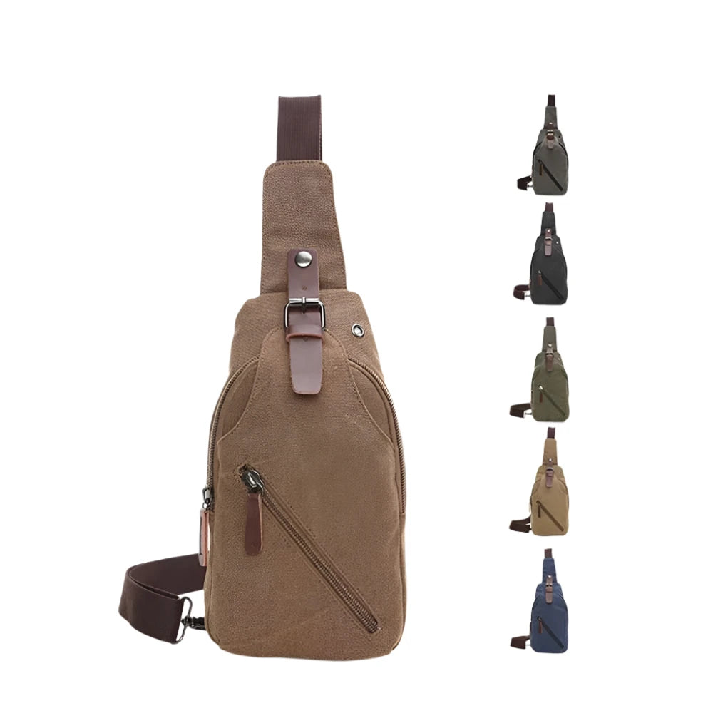Sac Bandoulière Homme - Sac à Bandoulière Haute Capacité Étanche avec Sangle Ajustable 0