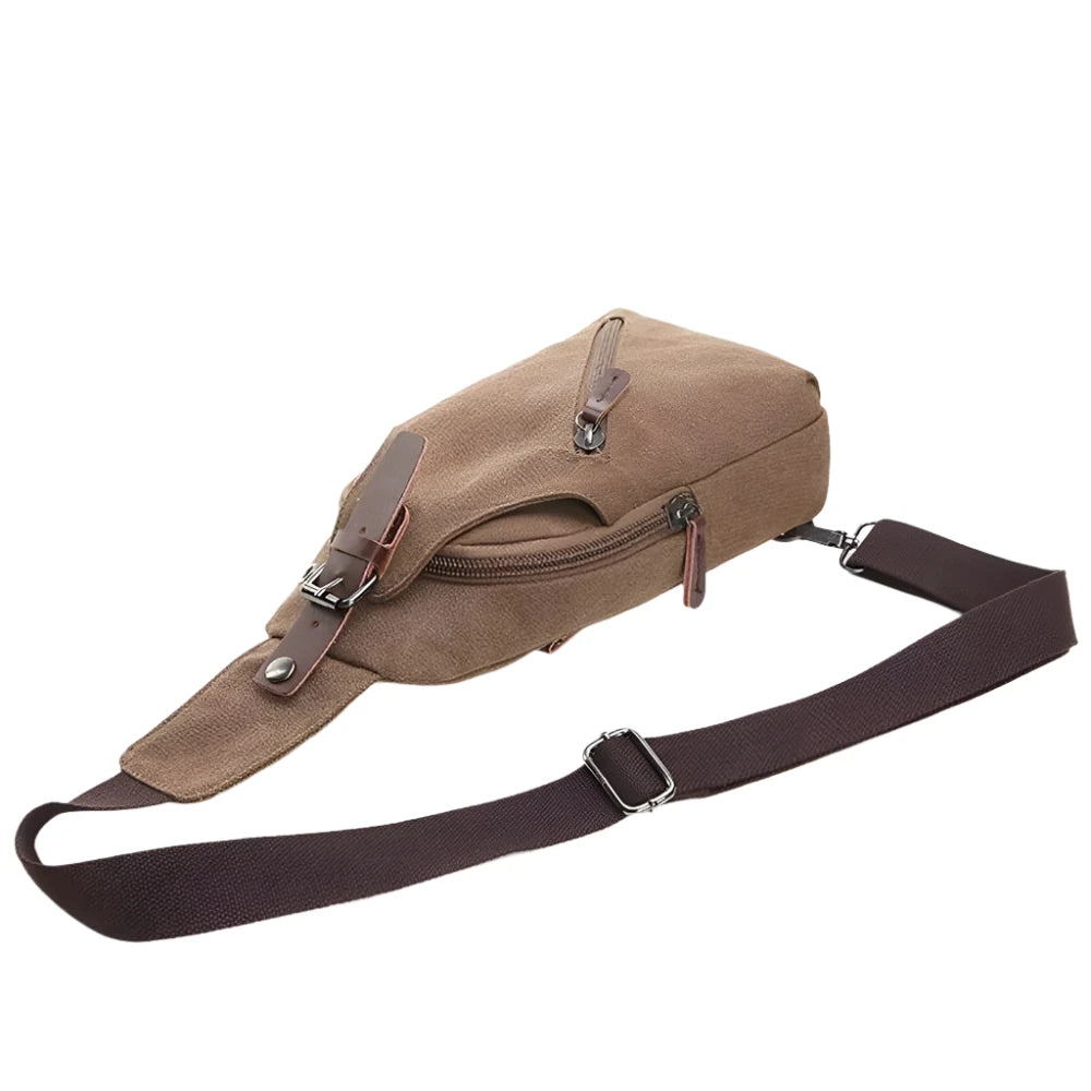 Sac Bandoulière Homme - Sac à Bandoulière Haute Capacité Étanche avec Sangle Ajustable 3