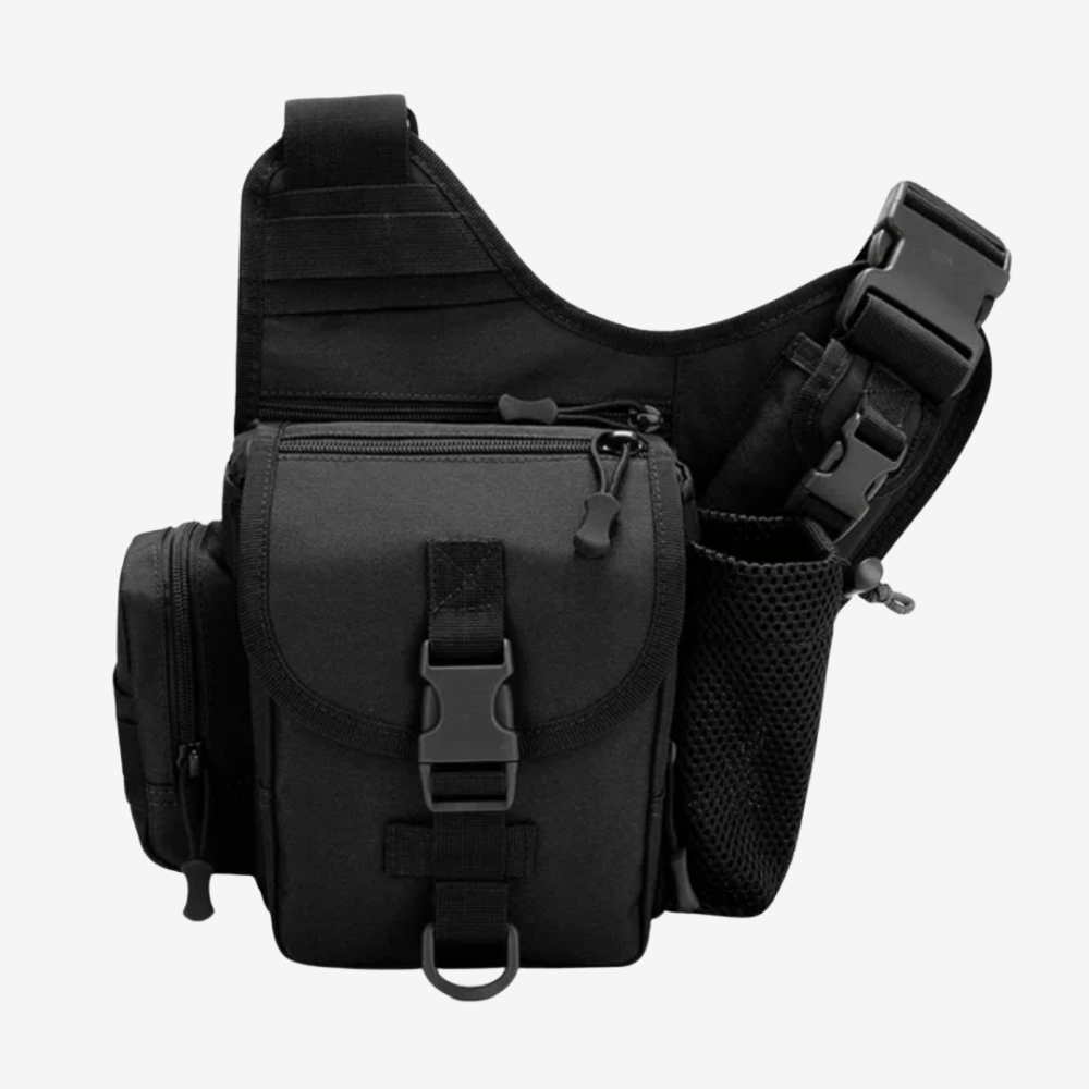 Sac Bandoulière Homme Imperméable en Tissu Oxford – Léger et Résistant pour Activités de Plein Air, Sangle Ajustable et Système MOLLE