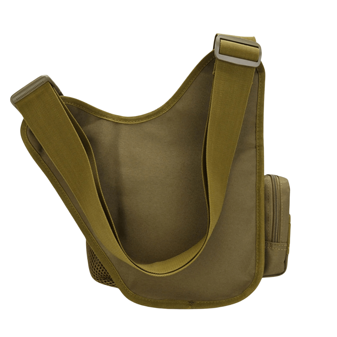 Sac Bandoulière Homme Imperméable en Tissu Oxford – Léger et Résistant pour Activités de Plein Air, Sangle Ajustable et Système MOLLE