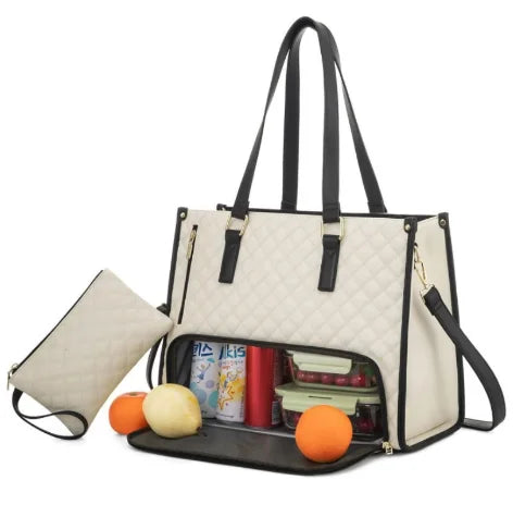 Sac Isotherme Lunch Box 3-en-1 - Sac à Déjeuner Pratique et Élégant pour Femmes 2