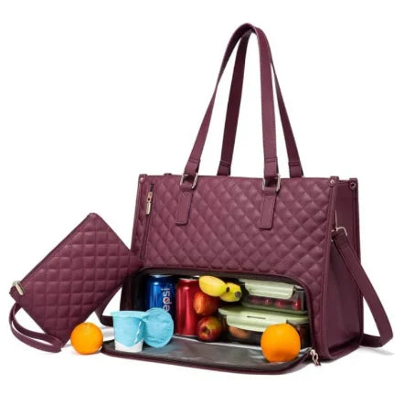 Sac Isotherme Lunch Box 3-en-1 - Sac à Déjeuner Pratique et Élégant pour Femmes 4