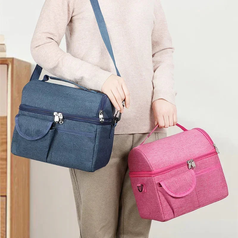 Sac Lunch Isotherme Réutilisable 8L – Sac Lunch Box Étanche Multifonctionnel pour Hommes et Femmes