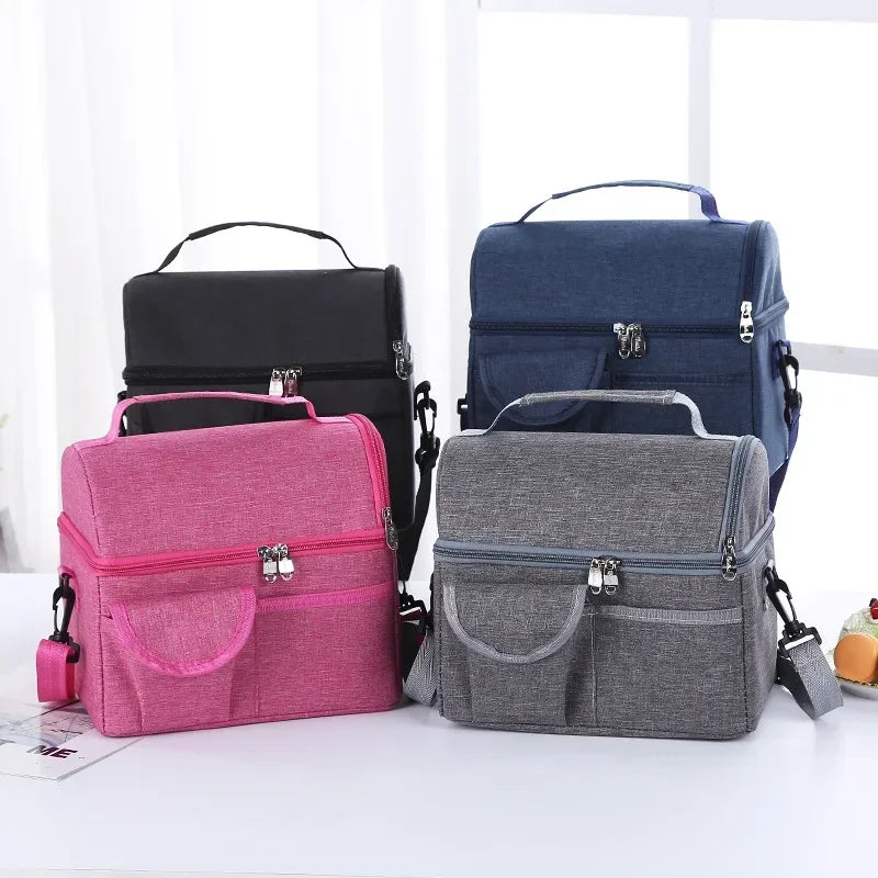 Sac Lunch Isotherme Réutilisable 8L – Sac Lunch Box Étanche Multifonctionnel pour Hommes et Femmes