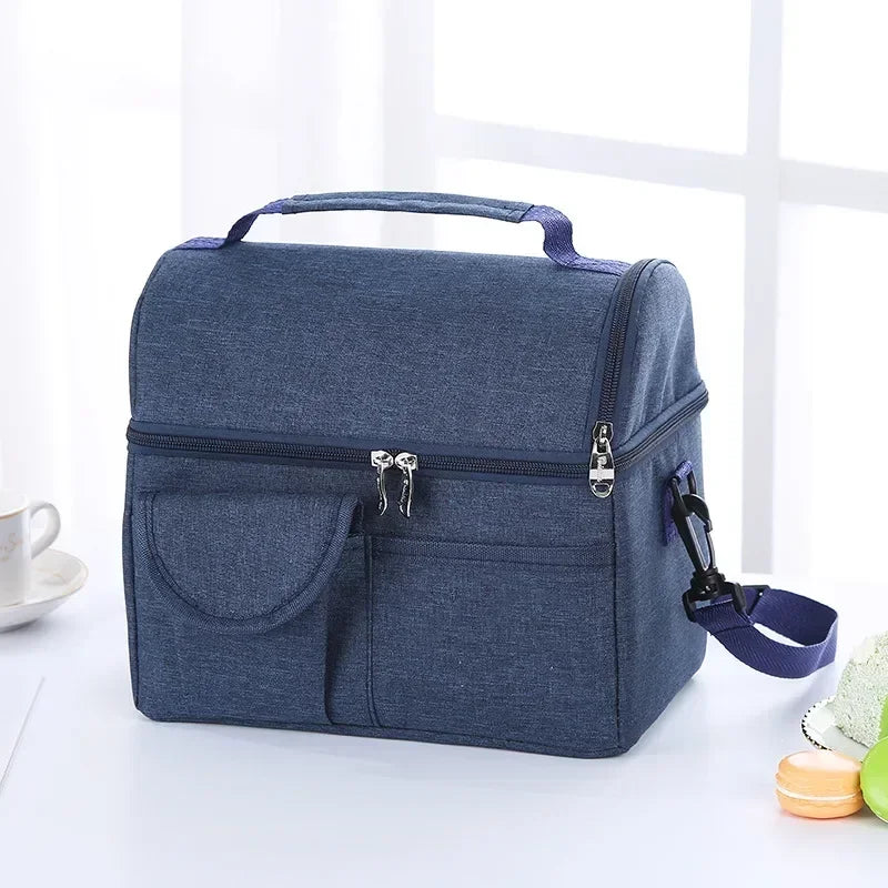 Sac Lunch Isotherme Réutilisable 8L – Sac Lunch Box Étanche Multifonctionnel pour Hommes et Femmes