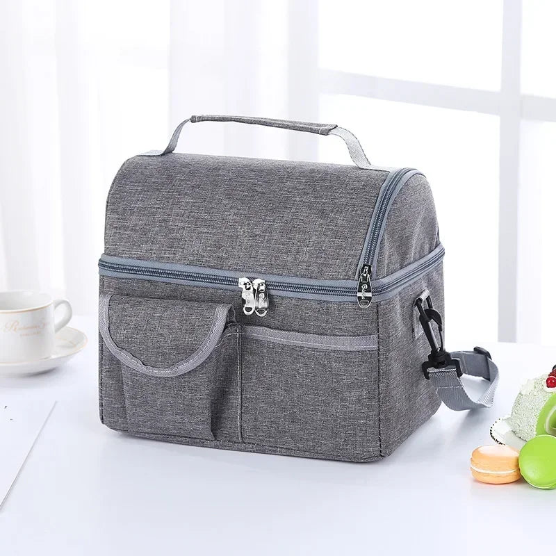 Sac Lunch Isotherme Réutilisable 8L – Sac Lunch Box Étanche Multifonctionnel pour Hommes et Femmes