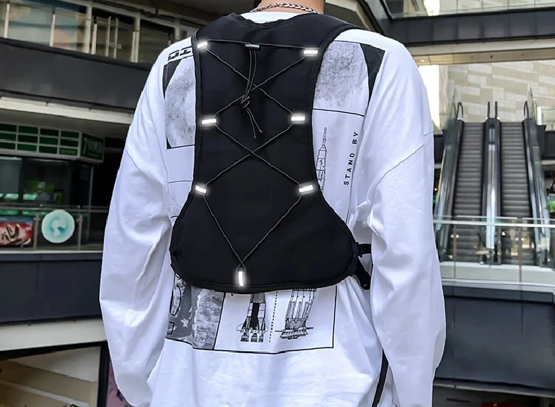 Sac à Dos Tactique Étanche pour Hommes - Sac de Poitrine Hip-Hop en Nylon 1