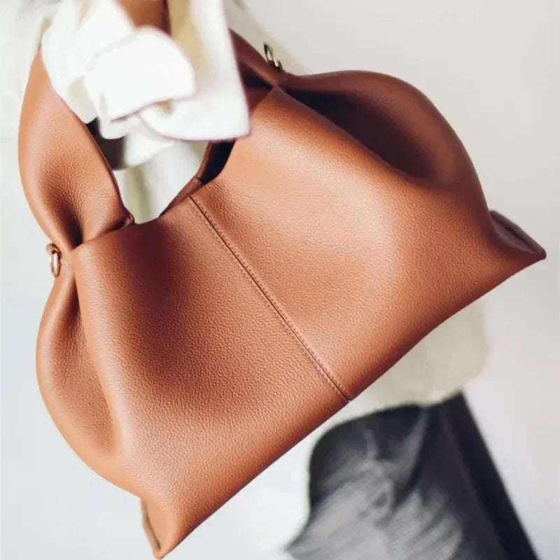 Sac à Main Femme en Cuir Véritable - Sac Hobo Rétro Élégant et Pratique 4