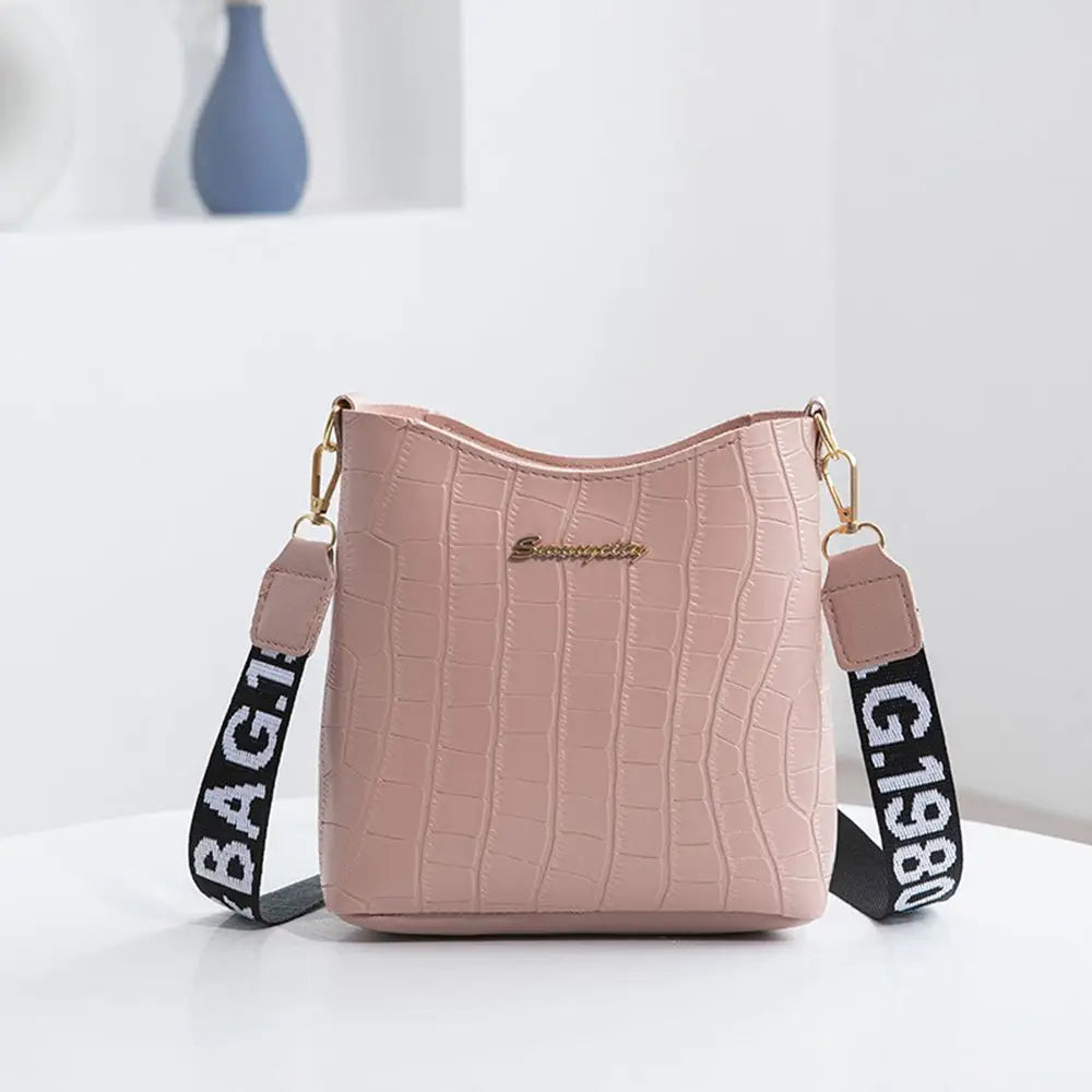 Sac à main femme en cuir PU crocodile, sac bandoulière ajustable avec fermeture éclair, dimensions 18,5 x 17 x 7 cm, plusieurs couleurs disponibles
