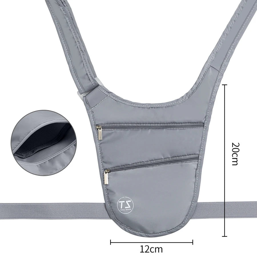 Sac de Taille Anti-vol Imperméable Léger avec Grande Capacité et Ceinture Réglable 10