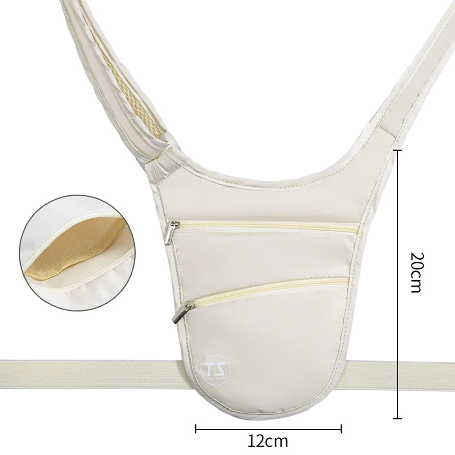 Sac de Taille Anti-vol Imperméable Léger avec Grande Capacité et Ceinture Réglable 11
