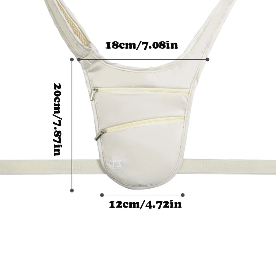 Sac de Taille Anti-vol Imperméable Léger avec Grande Capacité et Ceinture Réglable 5