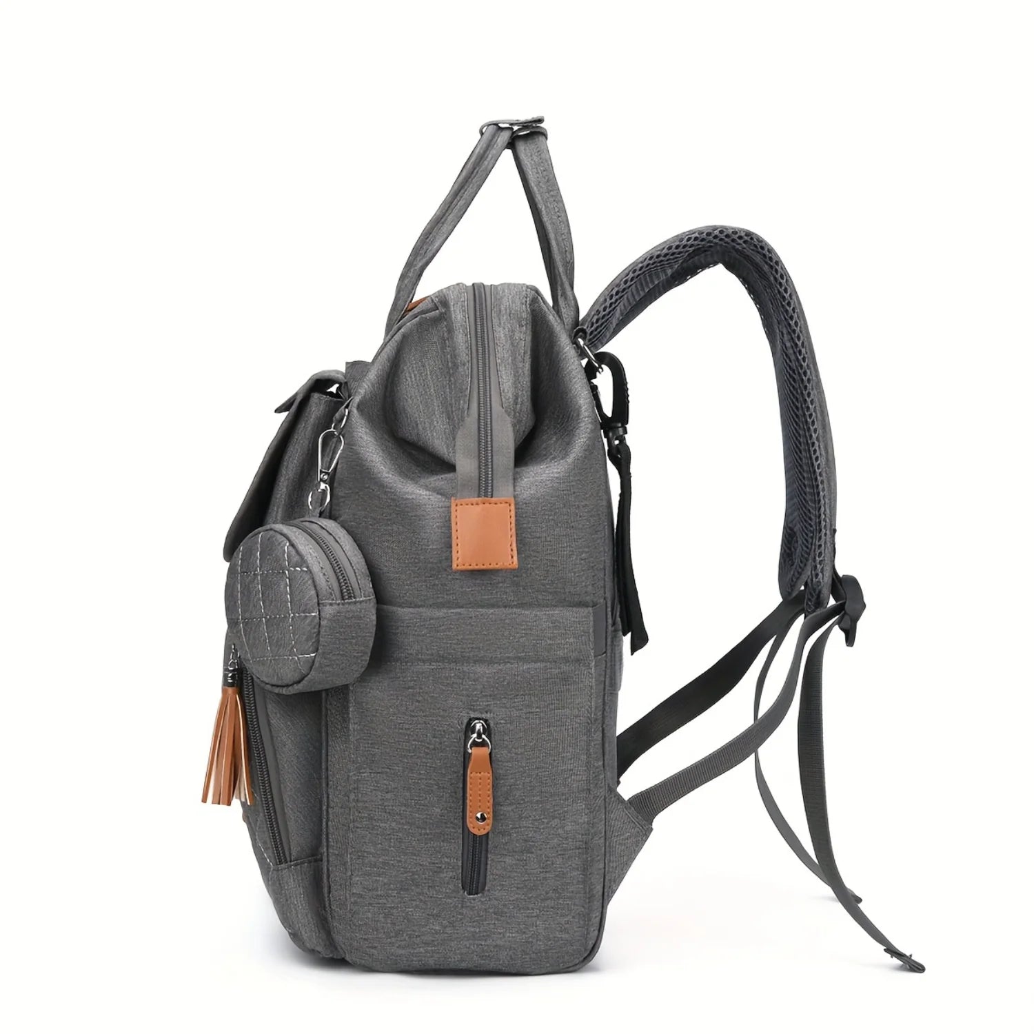 Sac à Dos Extra-Large de Maman avec Porte-Bouteille Isolé et Multiples Poches – Organisateur Pratique pour Bébé