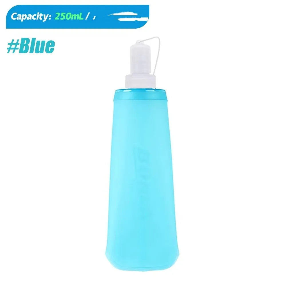 Variant image for Bouteille d'Eau Pliable Réutilisable pour Marathon – Capacité 250 ml et 500 ml, Design Léger et Pratique, Couleurs Bleu et Vert-3