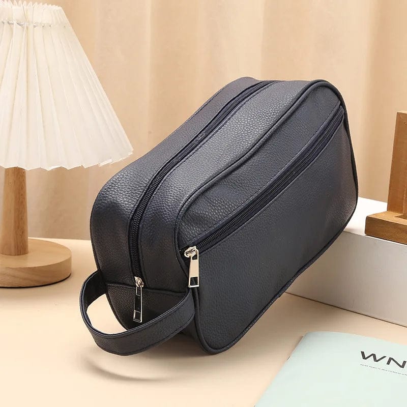 Variant image for Trousse de Toilette en Cuir Imperméable Femme – Grande Trousse de Toilette Voyage avec Compartiments Organisés-3