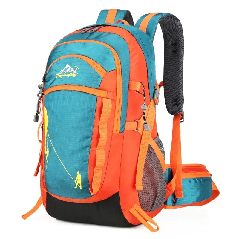 Sac à Dos de Randonnée 35 L Léger et Ergonomique en Nylon Imperméable avec Poches et Housse de Pluie
