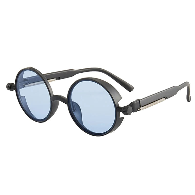 Variant image for Lunettes de Soleil Steampunk Rondes Unisexe en Métal avec Verres Polarisés – Style Vintage pour Homme et Femme-5