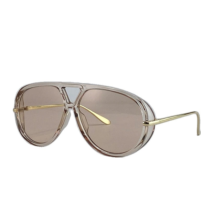 Variant image for Lunettes de Soleil Oversize Femme Vintage avec Protection UV400 – Cadre en Alliage Durable et Confort Optimal-8