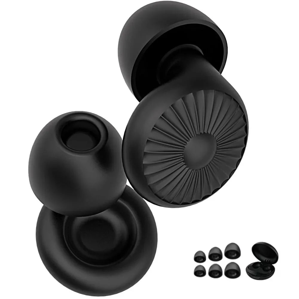 Bouchons D'Oreilles Silicone Réutilisables Anti Bruit 25 dB Pour Dormir 0
