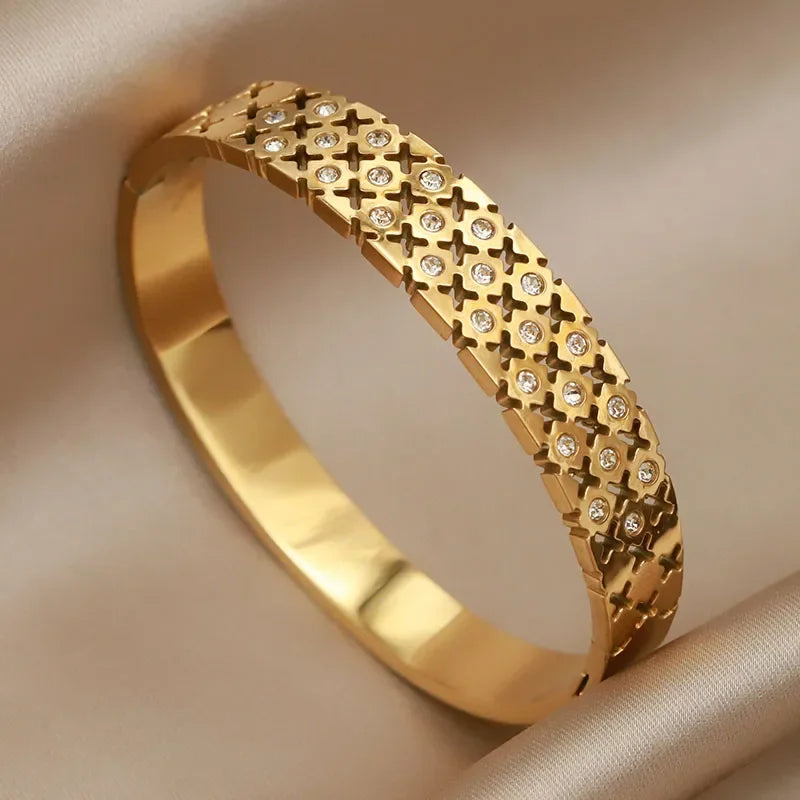 Bracelet Femme En Acier Inoxydable - Élégant Et Léger, Parfait Pour Toutes Les Occasions 2
