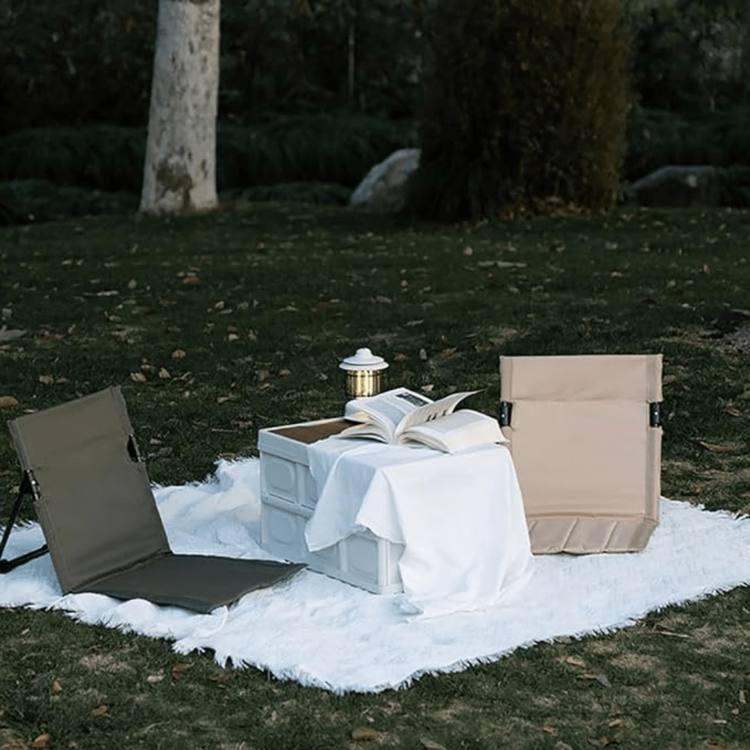 Chaise de Camping Pliante Ultra-Légère en Aluminium avec Siège Rembourré – Idéale pour Randonnée et Pique-Nique