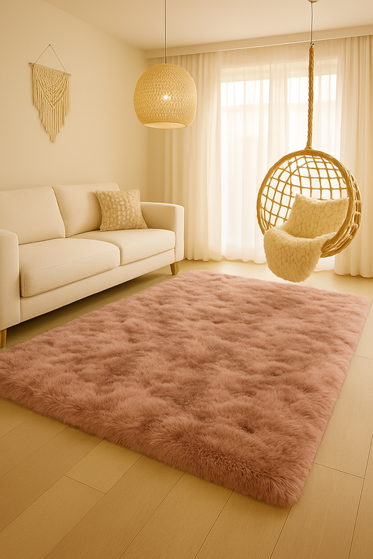 Tapis en peluche Boho